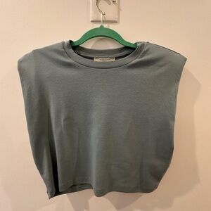 ALL SAINTS Gray-blue top